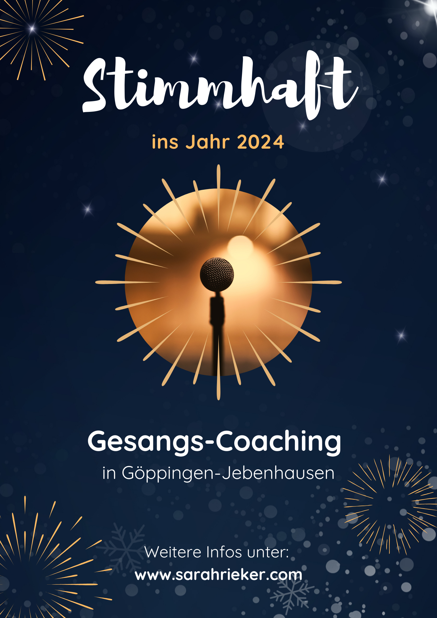 Gesangs-Coaching 2024 - Live in Göppingen oder Online bei Dir Zuhause