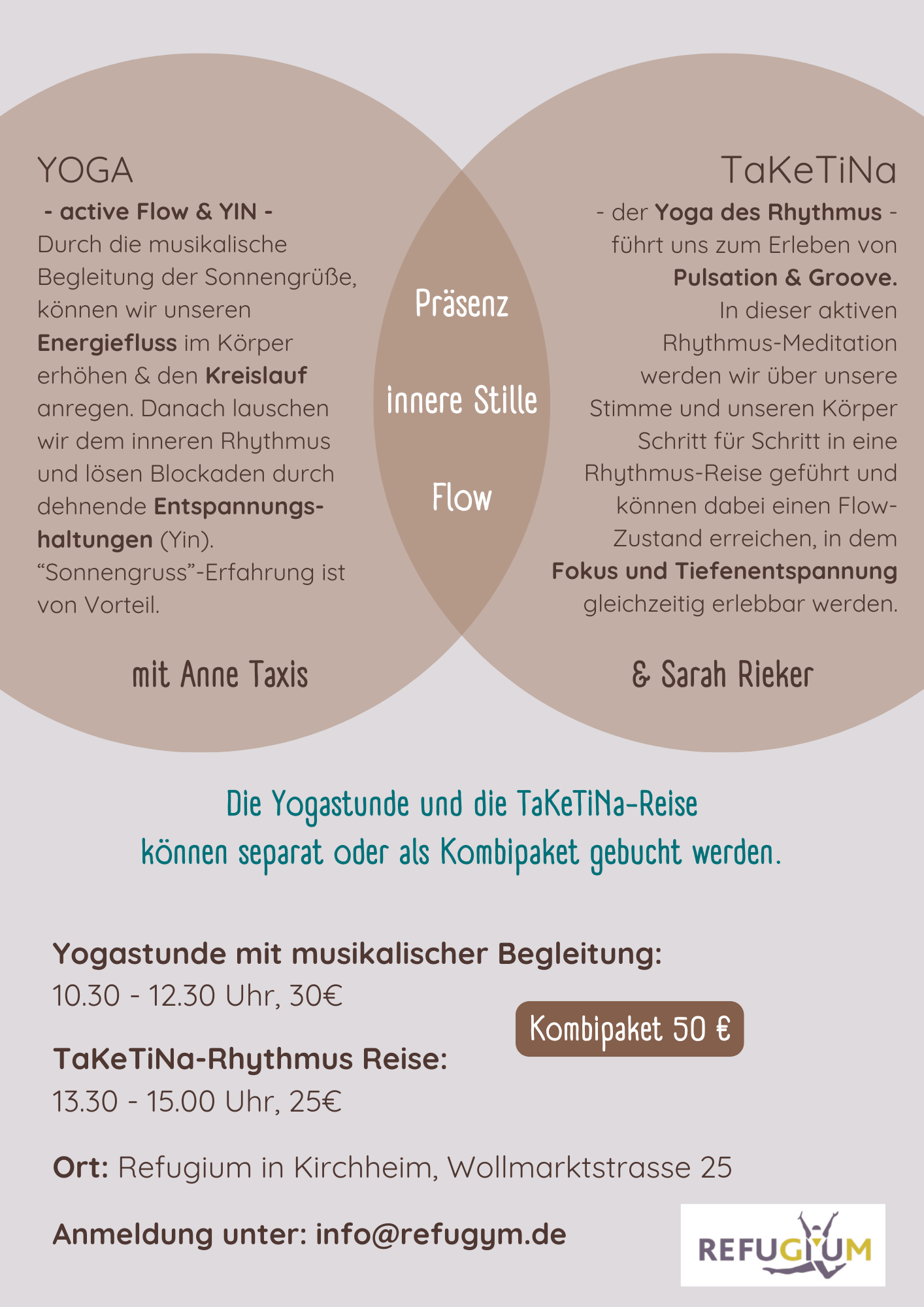 Yoga meets TaKeTiNa mit Anne Taxis - 2.3.24 in Kirchheim