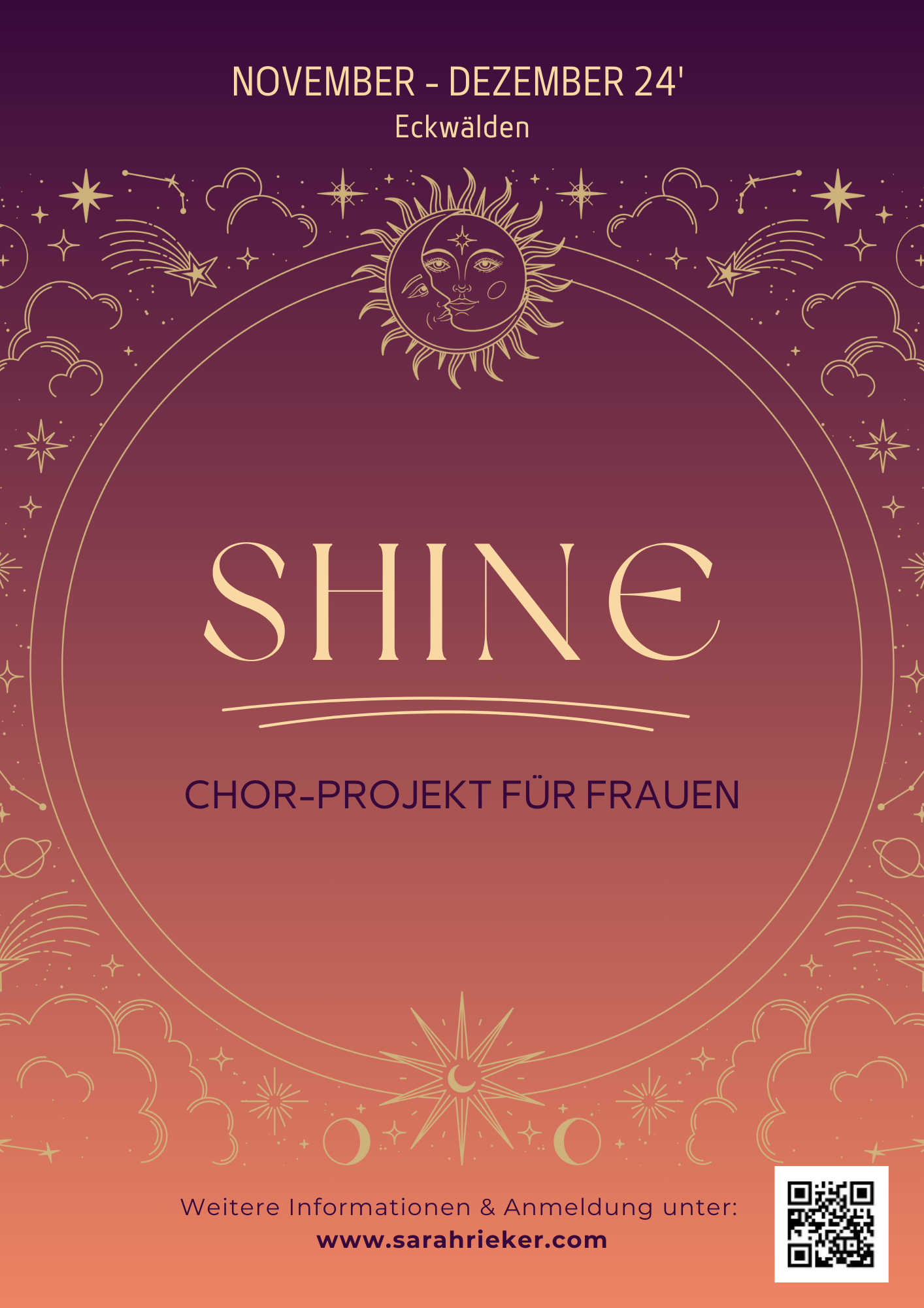 SHINE - Chorprojekt für Frauen im November & Dezember 2024
