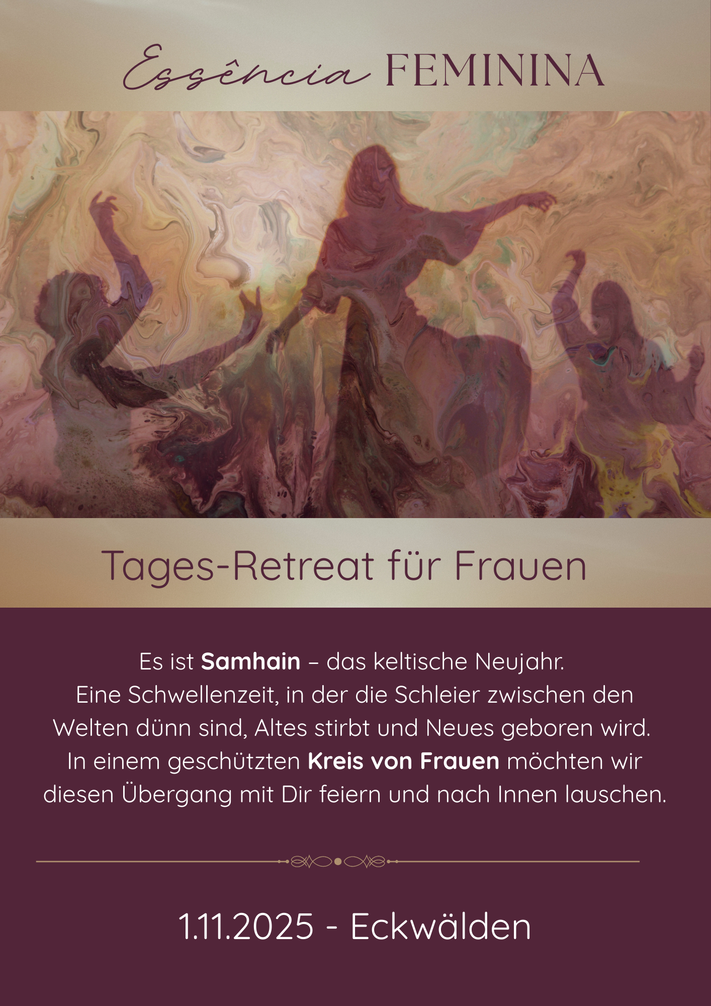 Essência Feminina Tagesretreat - 1.11. Eckwälden