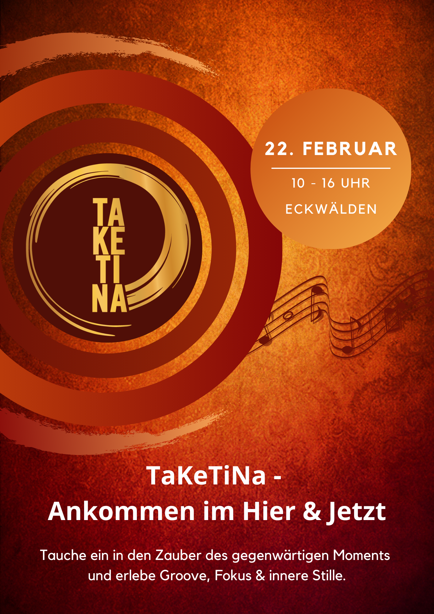 22.2. TaKeTiNa Tagesworkshop - Eckwälden